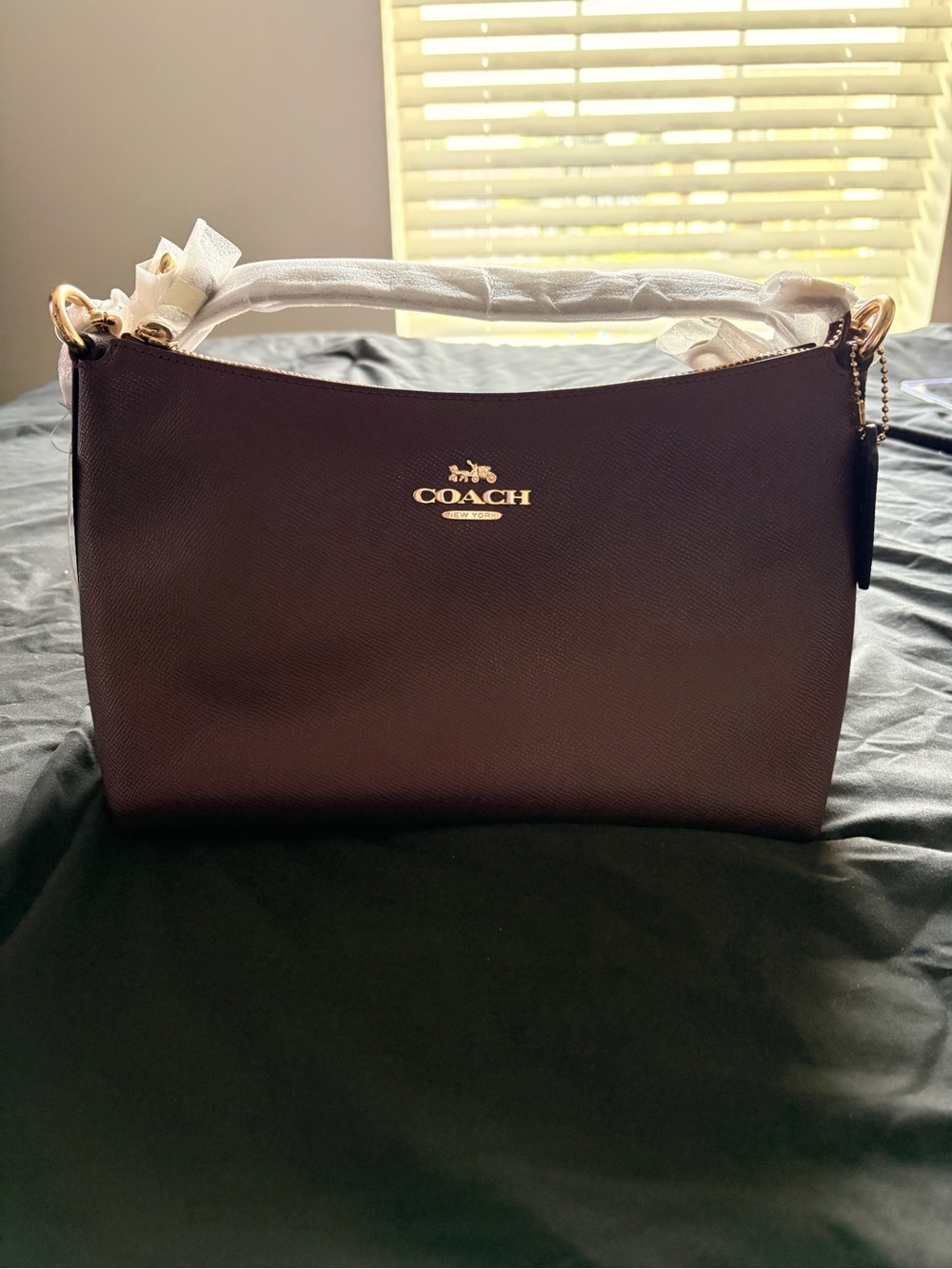 Coach Lewis Crossbody/ Shoulder Bag - Rasin with Gold Hardware - Picture 2 of 7